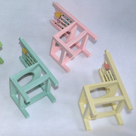 Wooden Chair Plant Stand Set - Picture 12 of 14